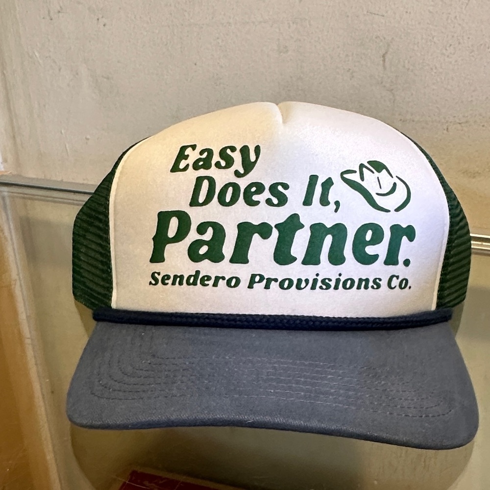 Green and White Trucker Hat